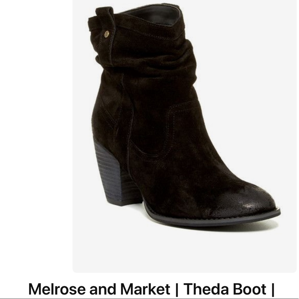 Melrose & Market Slouchy Distressed Boot.